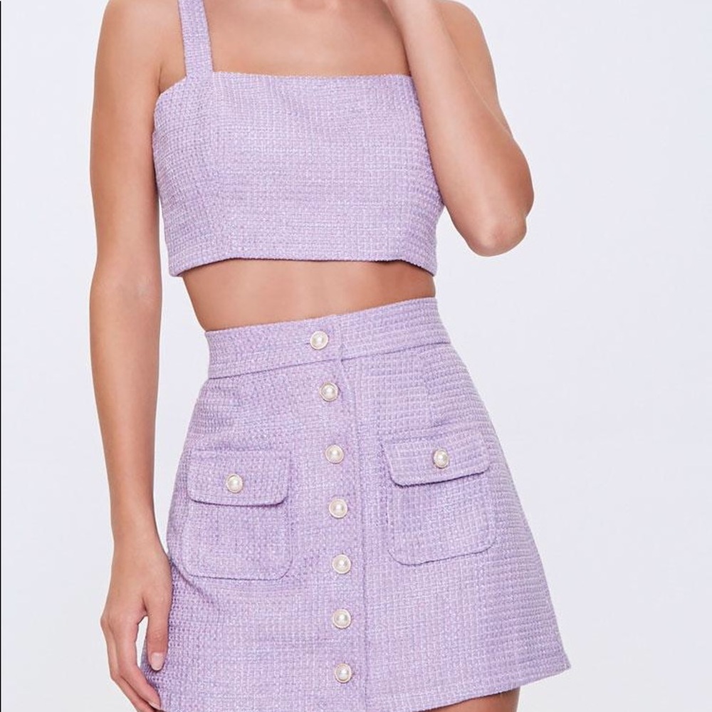 Tweed skirt set